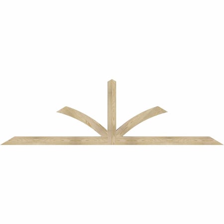 Ekena Millwork Richland Rough Sawn Timber Gable Bracket, Douglas Fir, 108"W x 31 1/2"H x 4"D x 4"F, 7/12 Pitch GBW108X31X0404RIC00RDF